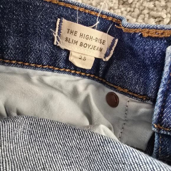 Madewell The High-Rise Slim Boyjean 25x30 Blue Jeans USA GAP - Picture 8 of 8